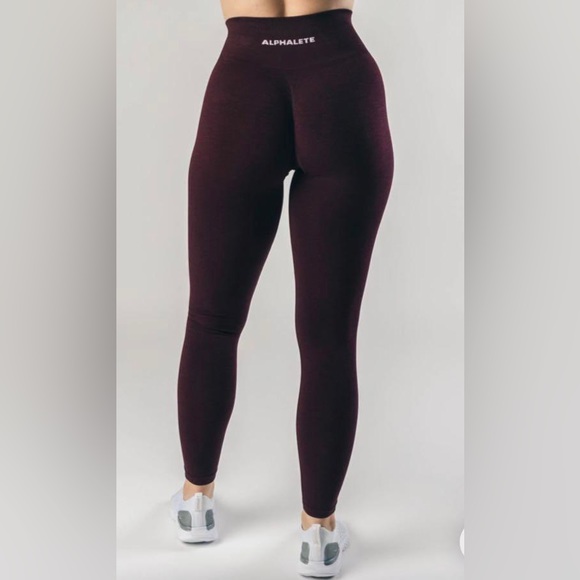 Alphalete Amplify Leggings Black Cherry - Picture 3 of 3
